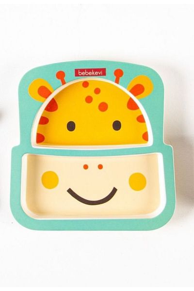 Bebekevi Melamine Two Compartment Plate