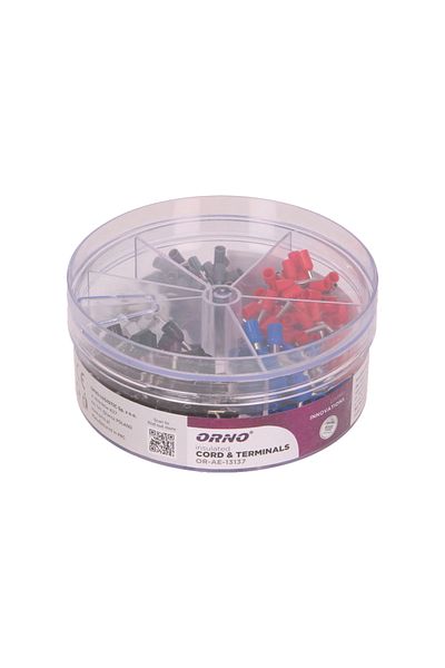 Orno Terminal/end crimping pin set 0.50mm - 2.50mm, 400 pcs/set