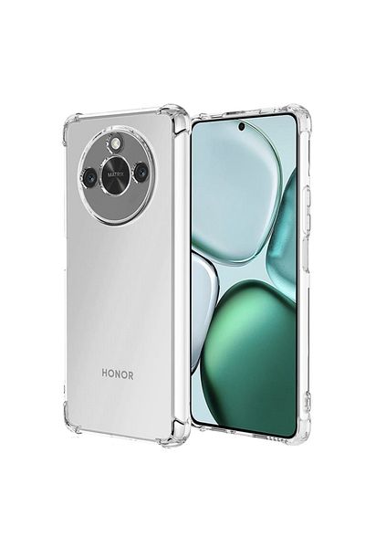 SKYDDAR INNOVATION Carcasă pentru Honor X9c Smart, rezistentă la șocuri, transparentă, subțire, din silicon, transparentă, set de autocolante