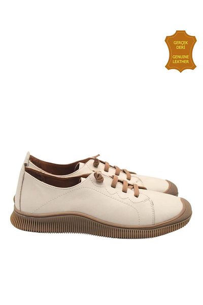 venüs ayakkabı Venus 2413504Y Genuine Leather Women's Anatomical Shoes Beige Ç