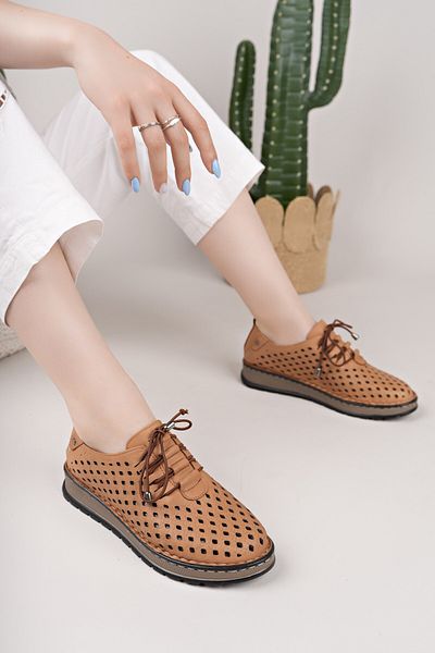 Diego Carlotti Genuine Leather Women's Daily Comfort Shoes Dd9733