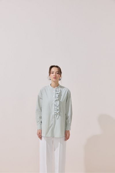 NUR KALAY COLLECTION Fistol Striped Tunic