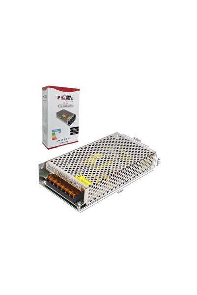 Hightek 12 volt 10 amper 120 watt metal adaptör