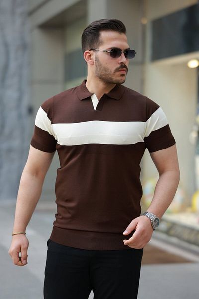modaserdem Men's collared short sleeve t-shirt