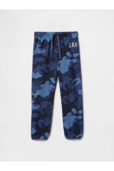 GAP Erkek Bebek Mavi Gap Logo Fransız Havlu Kumaş Pull-On Jogger Eşofman Altı