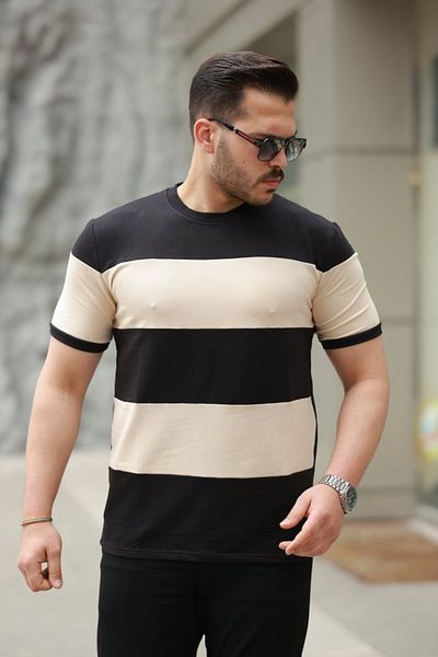 modaserdem Men's Piece Color Short Sleeve T-Shirt