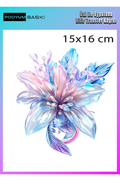 podyum baskı Ütü Ile Yapışan Tekstil Dtf Baskı Tişört Baskısı Çiçekli Dekoratif Baskı