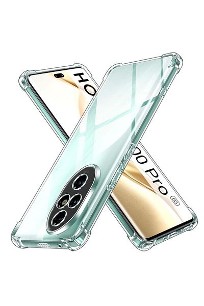 SKYDDAR INNOVATION Case for Honor 200 Pro, Shockproof Clear from Silicon Slim, Transparent, sticker set