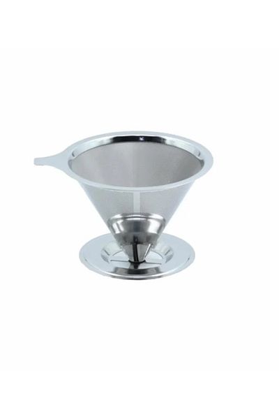 GENELEC 2-Tier Stainless Steel Silver Coffee Filter Holder