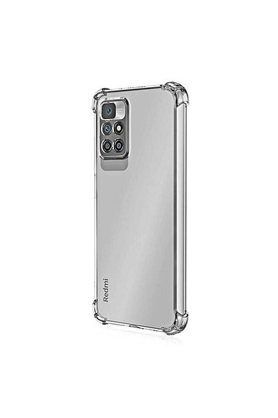 SKYDDAR INNOVATION Carcasă pentru Xiaomi Redmi 10 / Redmi 10 2022, rezistentă la șocuri din silicon subțire, transparentă, set de autocolante