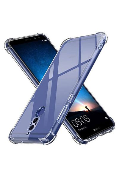 SKYDDAR INNOVATION Husă pentru Huawei Mate 10 Lite, rezistentă la șocuri, transparentă, subțire, din silicon, transparentă, set de autocolante