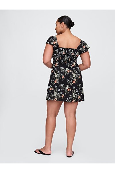 GAP Kadın Çiçek Desenli Desenli Mini Elbise