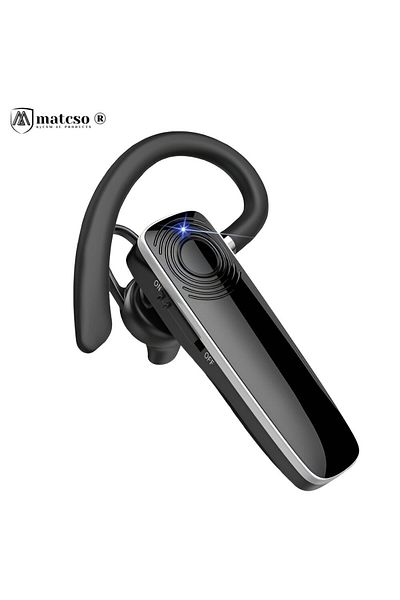matcso by CSM 4U PRODUCTS® Căști Bluetooth 5.3, matcso®, handsfree cu o singură ureche, wireless, anulare a zgomotului, negre