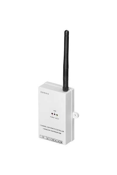 Orno Garage door/gate opening control module ORNO OR-GB-458, GSM, USB, 2300W, 12V, IP20, white