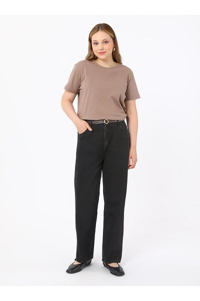 ALİA T-Shirt Crew Neck Plus Size - Mink - Alia