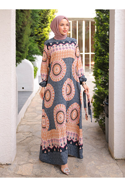 SAHRA BUTİK Φόρεμα Hijab - Γκρι - SAHRA BUTIK