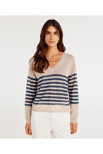 Yargıcı V-Neck Long Sleeve Sweater