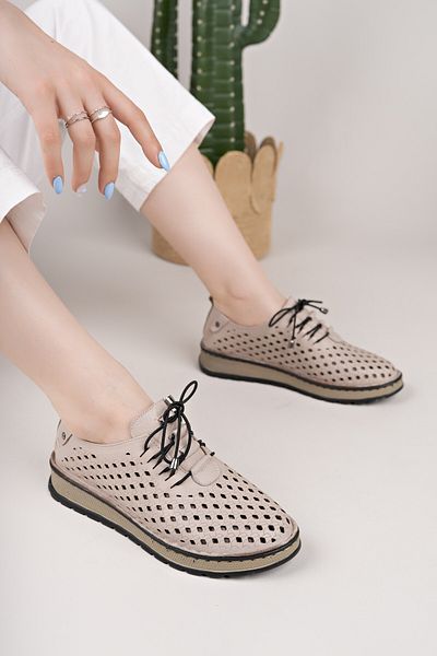 Diego Carlotti Genuine Leather Women's Daily Comfort Shoes Dd9733
