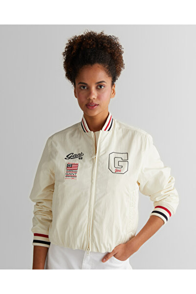 Gant Kadın Krem Hakim Yaka Logolu Ceket