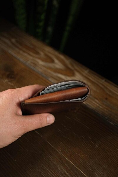 eonaks San Francisco - πορτοφόλι ασανσέρ με κουμπωτό κλείσιμο από γνήσιο δέρμα