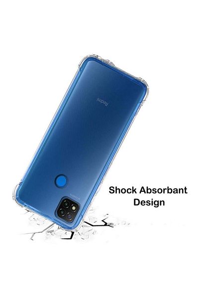 SKYDDAR INNOVATION Husă pentru Xiaomi Redmi 9C NFC / Redmi 9C, rezistentă la șocuri din silicon subțire, transparentă, set de autocolante