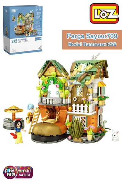 Vagonlife Loz Street Mini Series Fairy House Model Princess Figure 709 Pieces Toy Building Set Fflz-1226