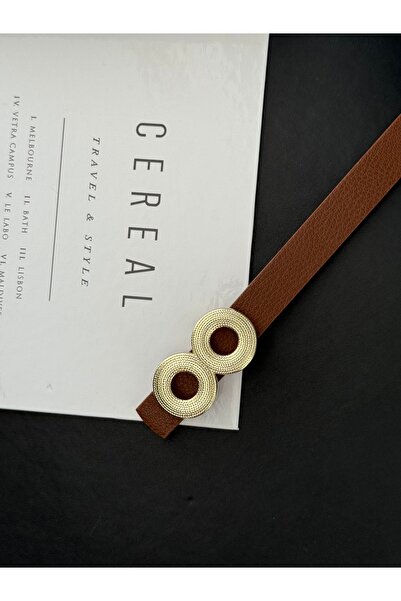 TABA BUTİK حزام نسائي بتفاصيل حلقة ذهبية