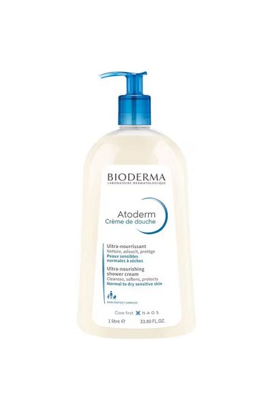 Bioderma Κρέμα ντους Atoderm για ευαίσθητο, ξηρό και πολύ ξηρό δέρμα 1 λίτρο