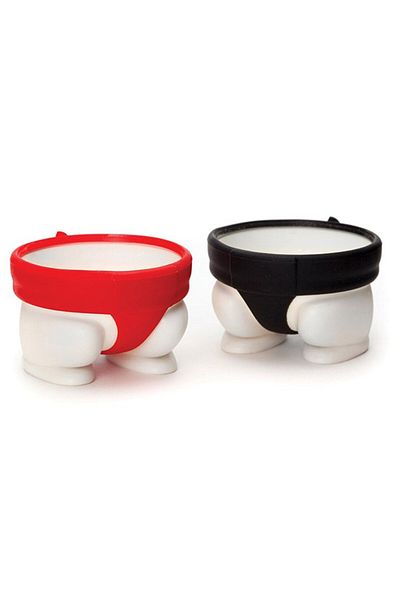 Optim Solution Set 2 Egg Holders, Sumo Model, Silicone and PP, Multicolor