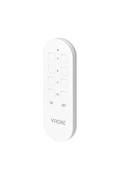 Virone Ασύρματη μίνι πρίζα RS-10(GS), 2300W, σούκο, IP20, τηλεχειριστήριο, λευκό