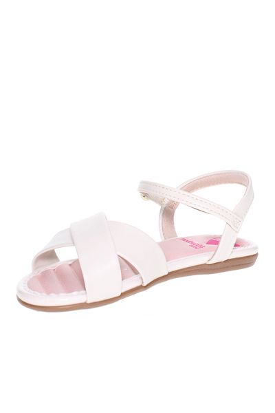 Molekinha Infant Girls Sandals With Back Strap Off White | Made In Brazil