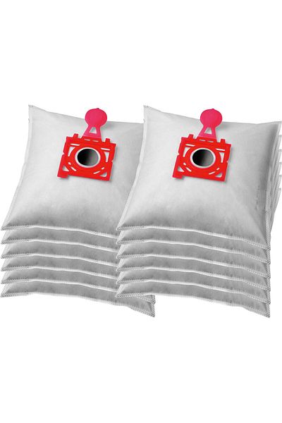 KOMA Ze03pl - Set of 12 Bags for Zelmer Magnat 3000 Vacuum Cleaner with Plastic, Textile Face