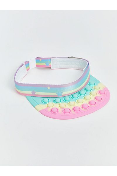 LC Waikiki Colorful Pop It Patterned Girl's Visor Cap Hat