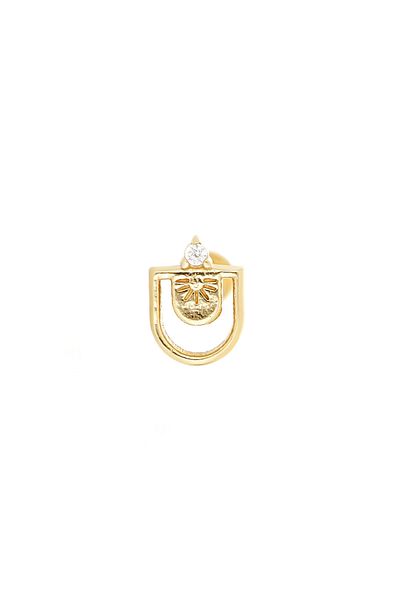 MOHI Fine Jewellery 14k yellow gold tragus earring