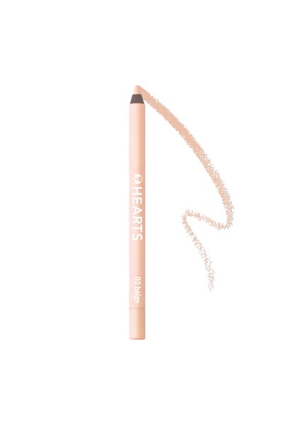 Hearts Waterproof Eyeliner Pencil - Beige 02 German Black