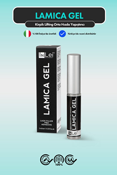 İnLei LamiCa Gel Orta Hızda Kirpik Lifting Yapıştırıcısı 5 ml – Hassas ve Esn...