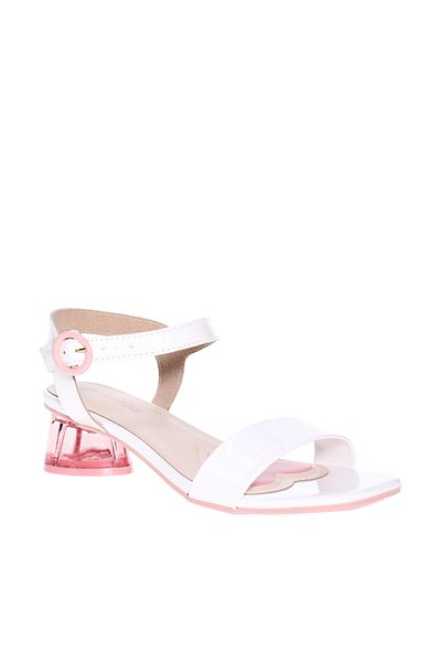 Molekinha Pre Teen Girls Sandals With Back Strap White | Made In Brazil