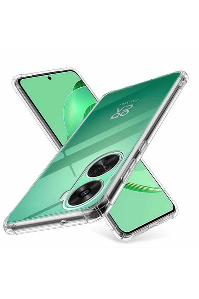 SKYDDAR INNOVATION Case for Huawei nova 11 SE / nova 12 SE, Shockproof from Silicone Slim, Transparent, sticker set