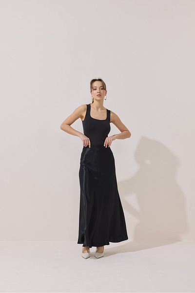 NUR KALAY COLLECTION Satin Skirt