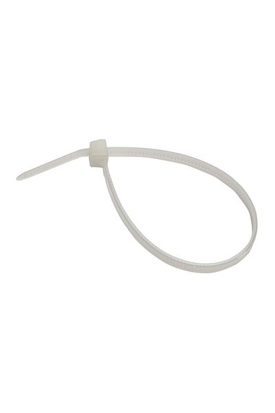 Homelux Colier Plastic Strohm 150x3,5 mm, Alb, 100 Buc
