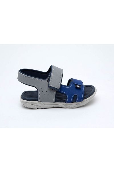 MOLEKINHO Infant Boys Sandals With Back Strap Grey | Made In Brazil