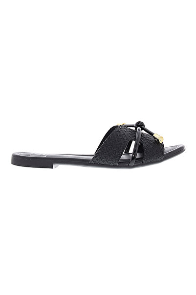 Moleca Ladies Flat Sandals Black | Made In Brazil