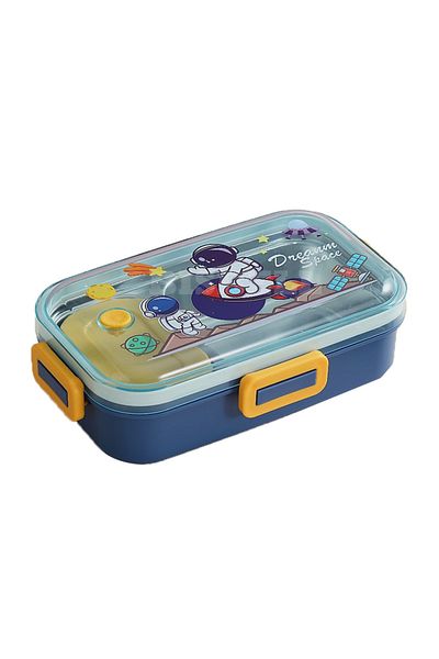 Bisbell 2-Part Partition Lunch Box with Spoon Set,BPA-Free Food Storage Container,BB3057