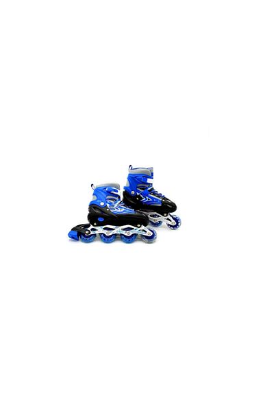 rexa LED Fully Flash Inline Roller Skates with Protective Suit For Kids Girls & Boys 30-33cm