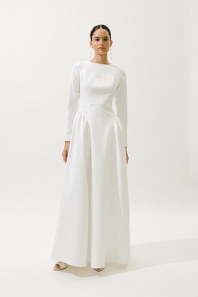 Manuka Lora Evening Dress Ecru