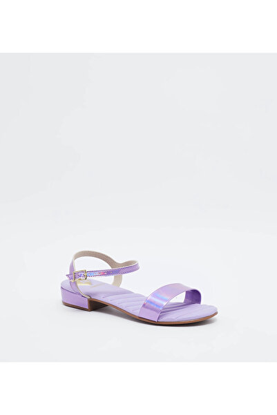 Molekinha Junior Girls Sandals With Back Strap Lilac | Made In Brazil