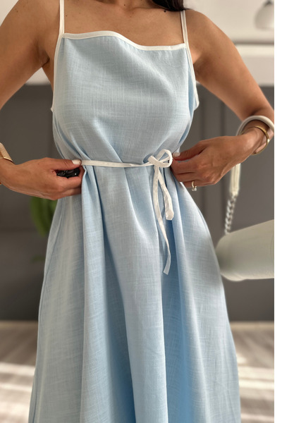 style of style Premium Keten Elbise
