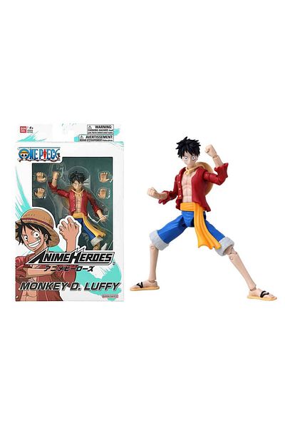 BANDAI مجسم أنمي هيروز ون بيس مونكي دي لوفي مقاس 16 سم 37008