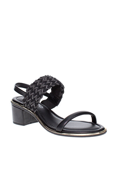 Beira Rio Ladies Mid Heel Sandals Black | Made In Brazil