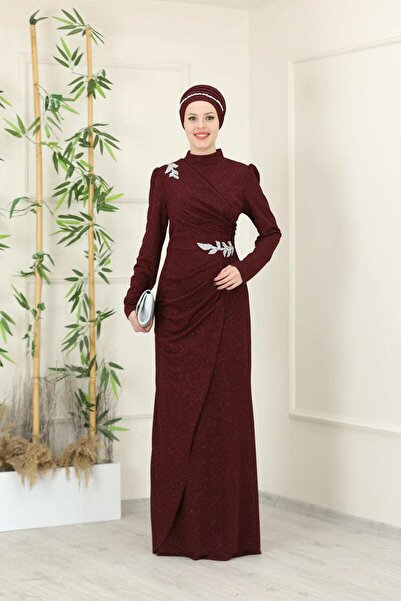 Esma فستان سهرة محتشم من ماسال طراز SMR001